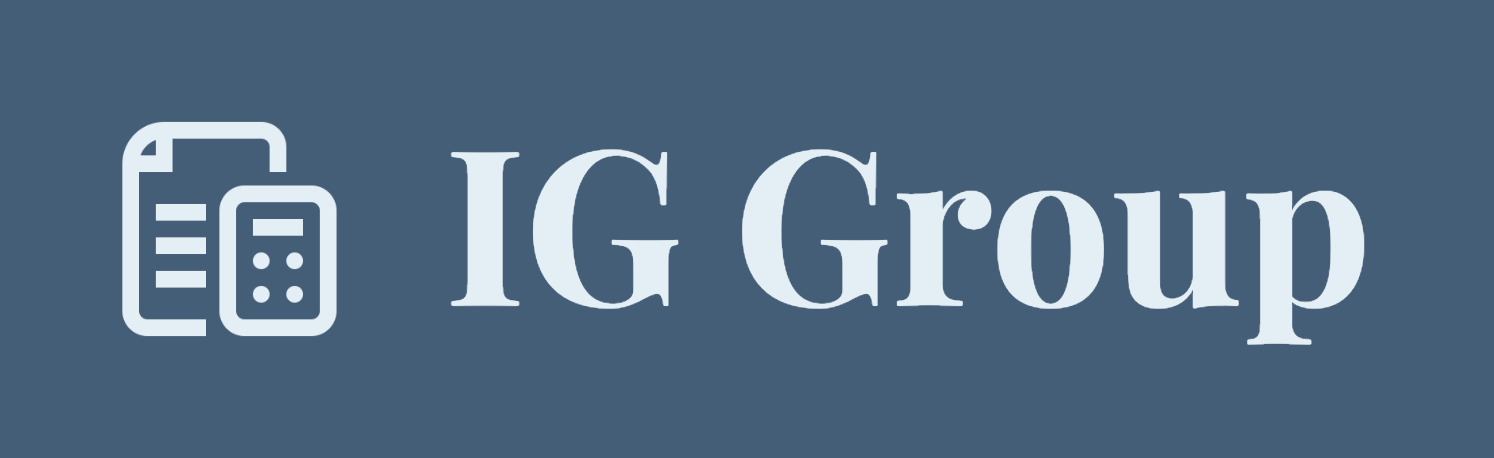 Logo with white text on a blue background.